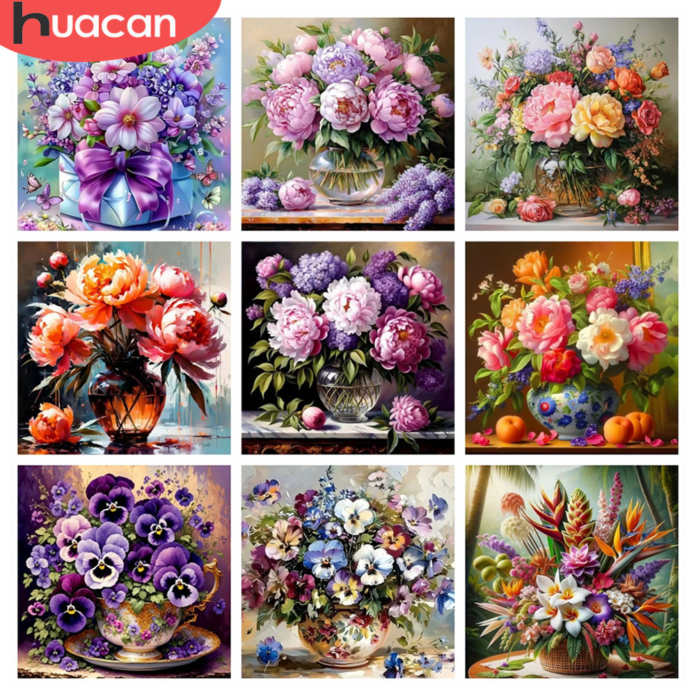 Resin Art With Rose - HUACAN 5D Diamante Mosaico Fiore di