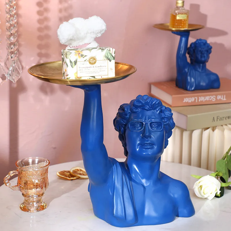 Resin Art For Anniversary Gift - Vassoio per scultura David Busto classico