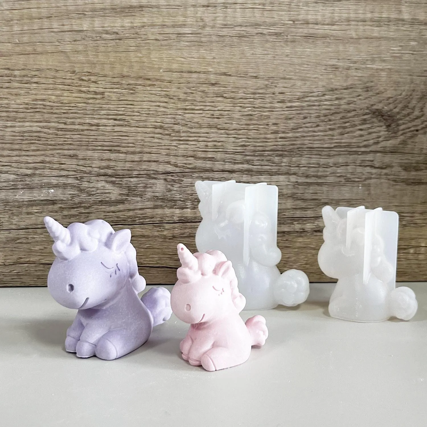 Resin Art Clay - 3D geometrica in silicone unicorno gatto