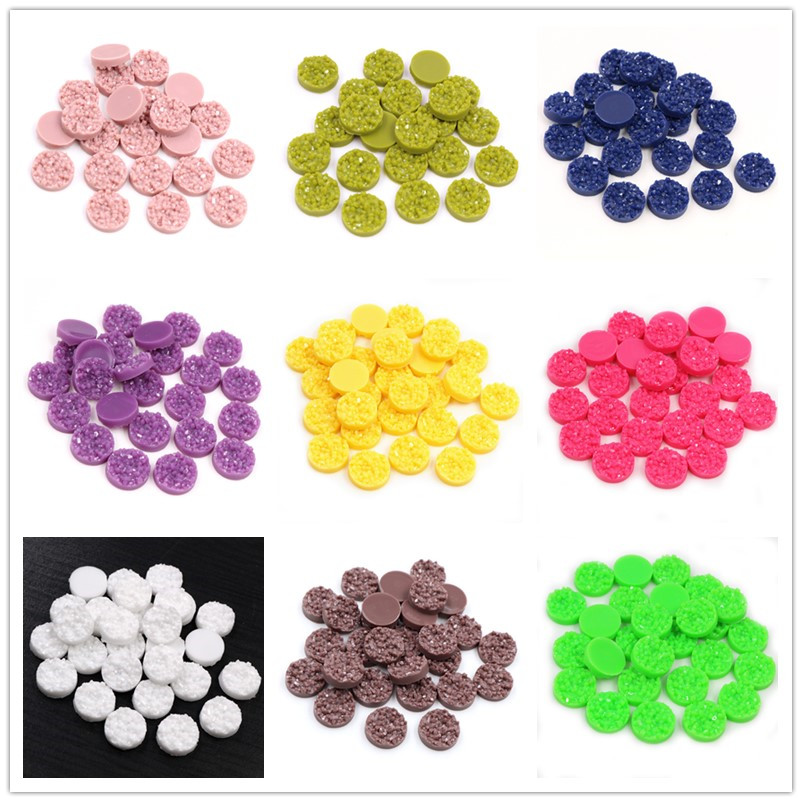 Resin Art Jewellery Kit - 40 pz Resina Druzy Cabochon Cupola