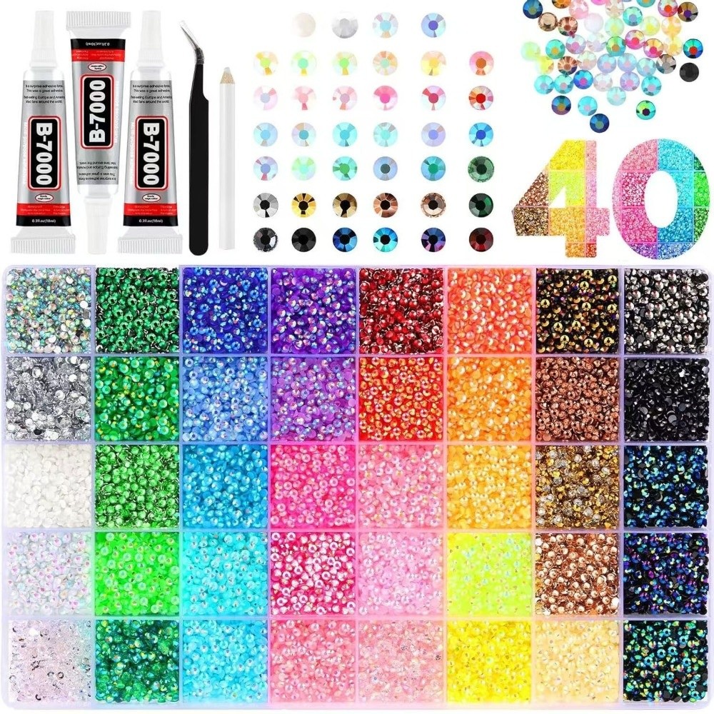 Resin Art Price - Kit di Strass in Resina Multicolore