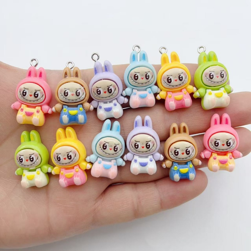 Resin Art Jewellery Kit - 10 Pezzi Ciondoli in Resina Kawaii