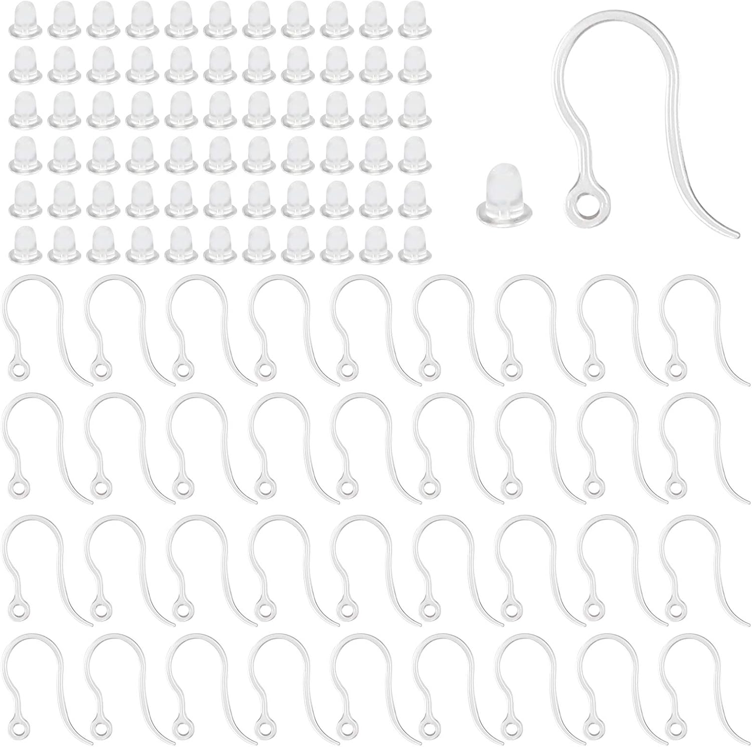 Resin Art Jewellery Kit - 40 ganci per orecchini in plastica