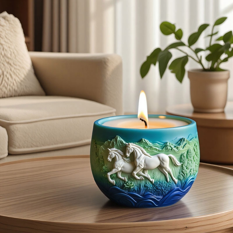 Resin Art Unique Ideas - E1PE Stampo per cavallo in silicone