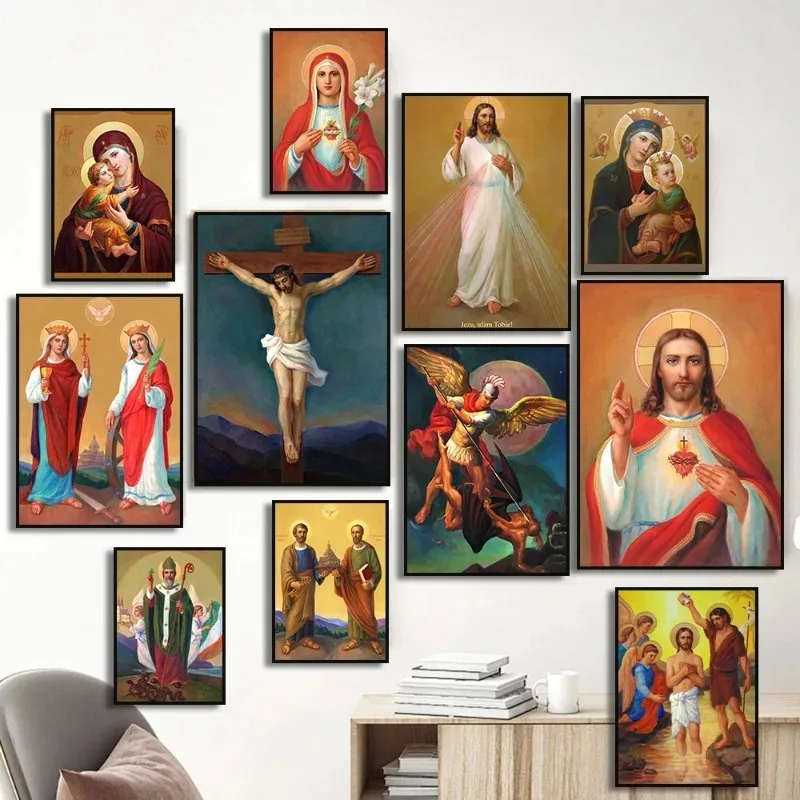 Resin Art Mary - Quadri Diamantati con Arte Cattolica Vintage,