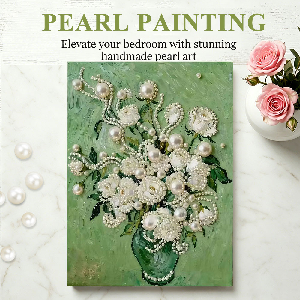 Resin Art With Rose - Kit di pittura artistica con perle