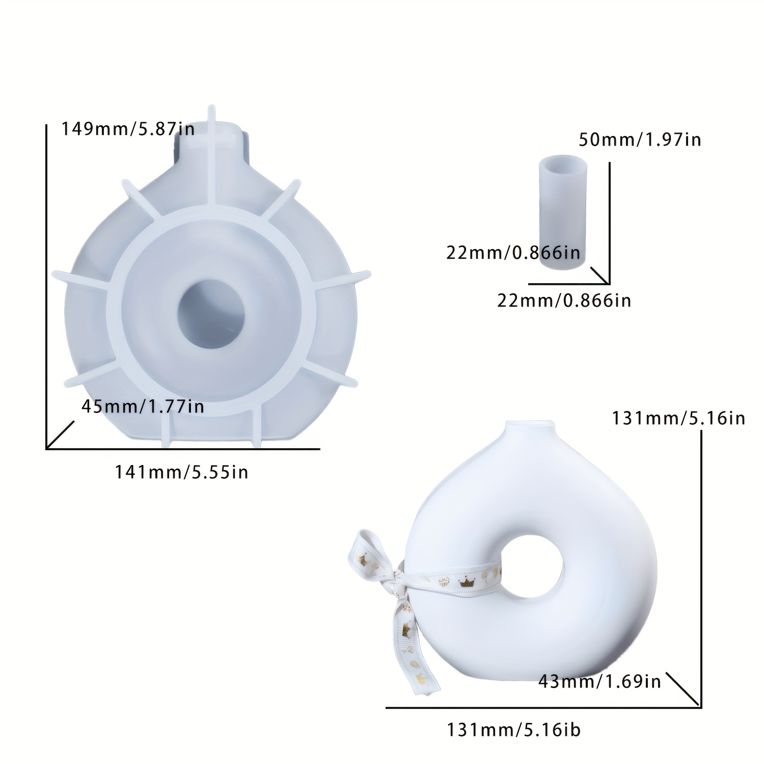 1 stampo in silicone per vaso  - Resin Art Price recensione e prezzo